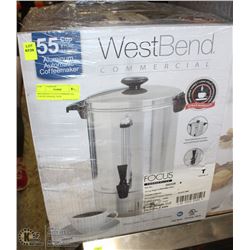 WESTBEND 55 CUP COMMERCIAL COFFEE MAKER, NEW