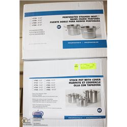 20QT HEAVY DUTY STAINLESS STOCK POT & STEAMER