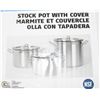 Image 1 : 16QT HEAVY DUTY STAINLESS STOCK POT