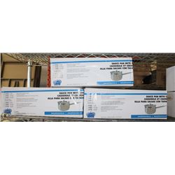 LOT OF 3- 2QT HEAVY DUTY STAINLESS SAUCE PAN - ON CHOICE