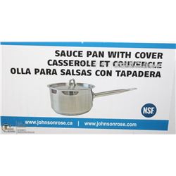 NEW 7.5QT HEAVY DUTY STAINLESS SAUCE PAN