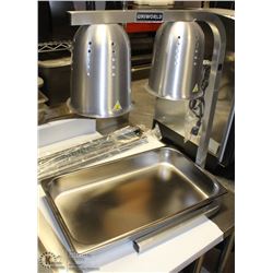 UNIWORLD FOOD HEATING LAMP WITH STAINLESS STEEL