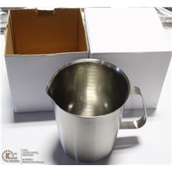 2 NEW HEAVY STAINLESS STEEL GRADUATED MEASURES