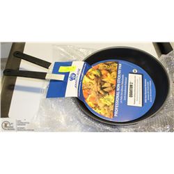 LOT OF 2 NEW 12" NON STICK ALUMINUM FRY PANS