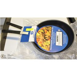 LOT OF 2 NEW 12" NON STICK ALUMINUM FRY PANS