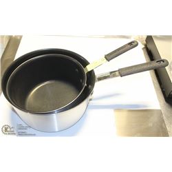 LOT OF 2 NEW 4.75QT & 7QT HEAVY DUTY SAUCE POTS