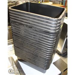 24 NEW BLACK BUS BINS