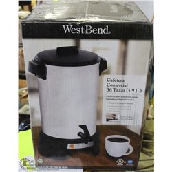 NEW WESTBEND 36 CUP COMMERCIAL COFFEE MAKER