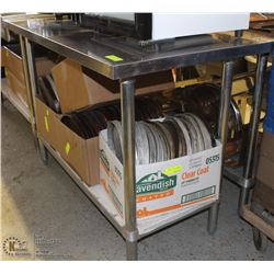 STAINLESS STEEL PREP TABLE 48"X24"X34"