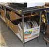 Image 1 : STAINLESS STEEL PREP TABLE 48"X24"X34"