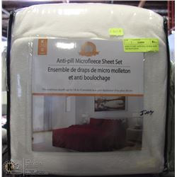 KING IVORY ANTI-PILL SUPER SOFT MICROFLEECE