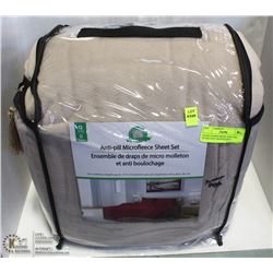 QUEEN SUMER BEIGE ANTI-PILL SUPER SOFT MICROFLEECE