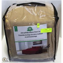 QUEEN HARVEST GOLD ANTI-PILL SUPER SOFT MICROFLEEC