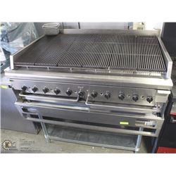 48" QUEST NATURAL GAS CHARBROILER ON 48" STAND