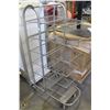 Image 1 : 6 TIER METAL ROLLING CART 57" TALL