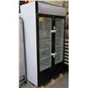 Image 2 : NEW ICB DOUBLE HINGED GLASS DOOR COOLER 44"X26"X82
