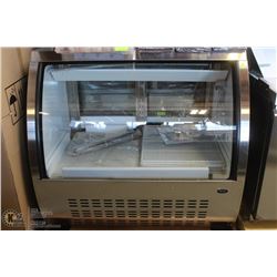 NEW ICB CURVED GLASS DELI COOLER 48"X33"X43"