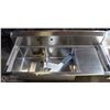 Image 1 : NEW ICB STAINLESS STEEL 2 BAY SINK W/ RIGHT RUNOFF
