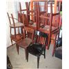 Image 1 : LOT OF 10 ASSORTED WOODEN CHAIRS