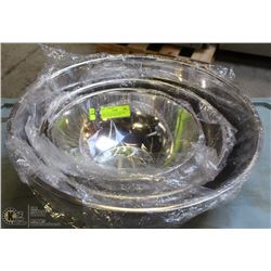 NEW 16QT, 8QT, 4QT STAINLESS STEEL MIXING BOWL SET