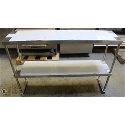NEW 36" STAINLESS STEEL DOUBLE OVERSHELF