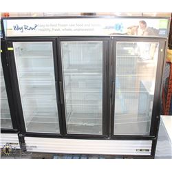 TRUE 3 GLASS DOOR FREEZER 77"X30"X79"