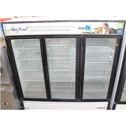 TRUE 3 GLASS DOOR FREEZER 77"X30"X79"