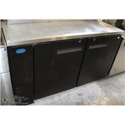 NEW ICB 2 DOOR BACK BAR COOLER 61"X24"X36"