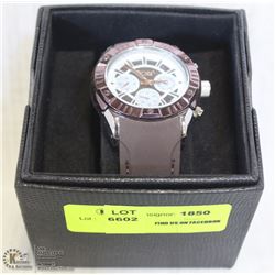 NEW QMAX MENS BROWN WATCH