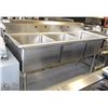 Image 1 : NEW 24" X 24" 3 COMP SINK