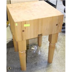 NEW JOHN BOOS BUTCHER BLOCK TABLE