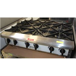 TOASTMASTER 6 BURNER GAS HOT PLATE, NEW