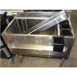 STAINLESS STEEL BAR WELL 36"X22"X32"