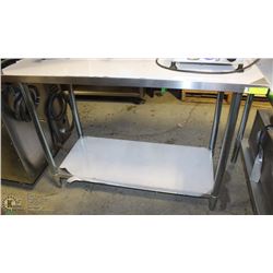 NEW STAINLESS STEEL WORK TABLE 48"X24"X35"