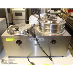 GRANDE CHEF DUAL SOUP WARMER WITH 1 KETTLE
