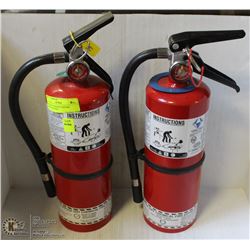 LOT OF 2 CHARGED 5LB FIRE EXTINGUISHERS