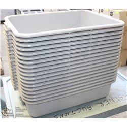 18 NEW GREY BUS BINS