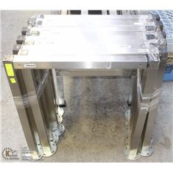 NEW IKEA STAINLESS TABLE LEGS - LOT OF 10