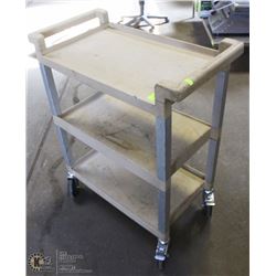 RUBBERMAID 3 TIER CART 16"X28"X36"H