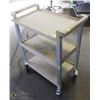 Image 1 : RUBBERMAID 3 TIER CART 16"X28"X36"H