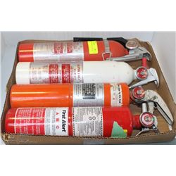 4 FIRE EXTINGUISHERS CHARGED