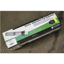 CUP DISPENSER, ADJUSTABLE, PLASTIC FOAM PAPER CUPS