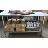 Image 1 : STAINLESS STEEL WORK TABLE 60"X30"X35"