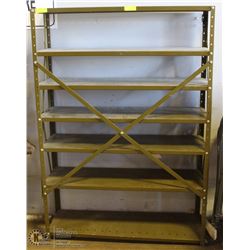 GREEN HEAVY DUTY METAL RACKING 42"X12"X61"H