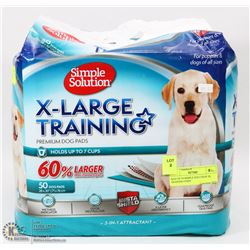 BAG OF 50 SIMPLE SOLUTION XL TRAINING PADS