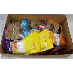 BOX OF ASSORTED DOG TREATS