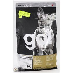 6LB BAG OF PETCUREAN DOG FOOD, DUCK RECIPE