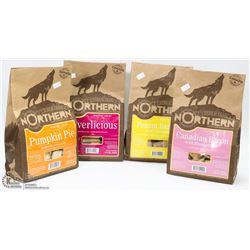 4 BAGS OF ASSORTED NORTHERN DOG TREATS