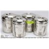 Image 1 : SET OF 4 PET FOOD CANISTERS