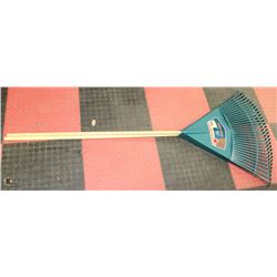 TWO NEW LARGE LEAF RAKES.